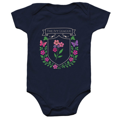 The Ivy League-Baby, a Navy Infant Onesie