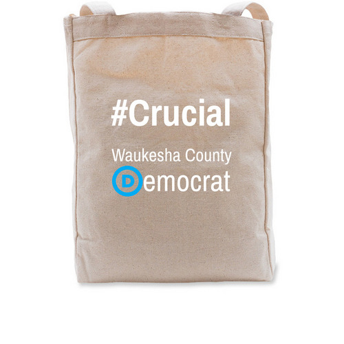 #Crucial Tote Bag, a Natural Recycled Cotton Tote Bag