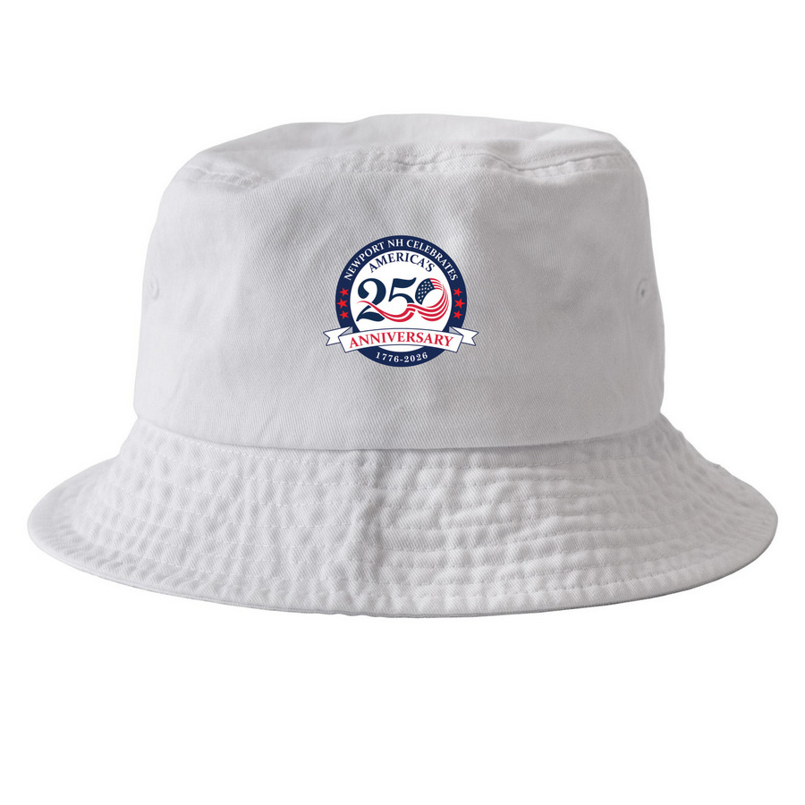 America's 250th - Commemorative Hats, a White Printed Bucket Hat