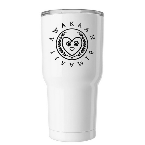 Rezcue Tumbler, a White Insulated Tumbler