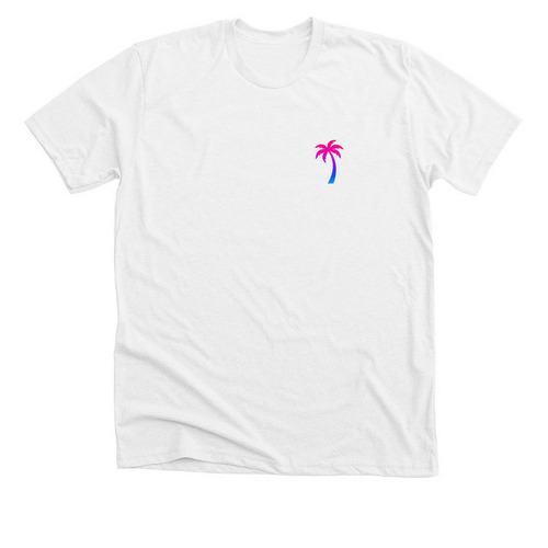 Summer Vibes, a Solid White Blend Premium Unisex Tee