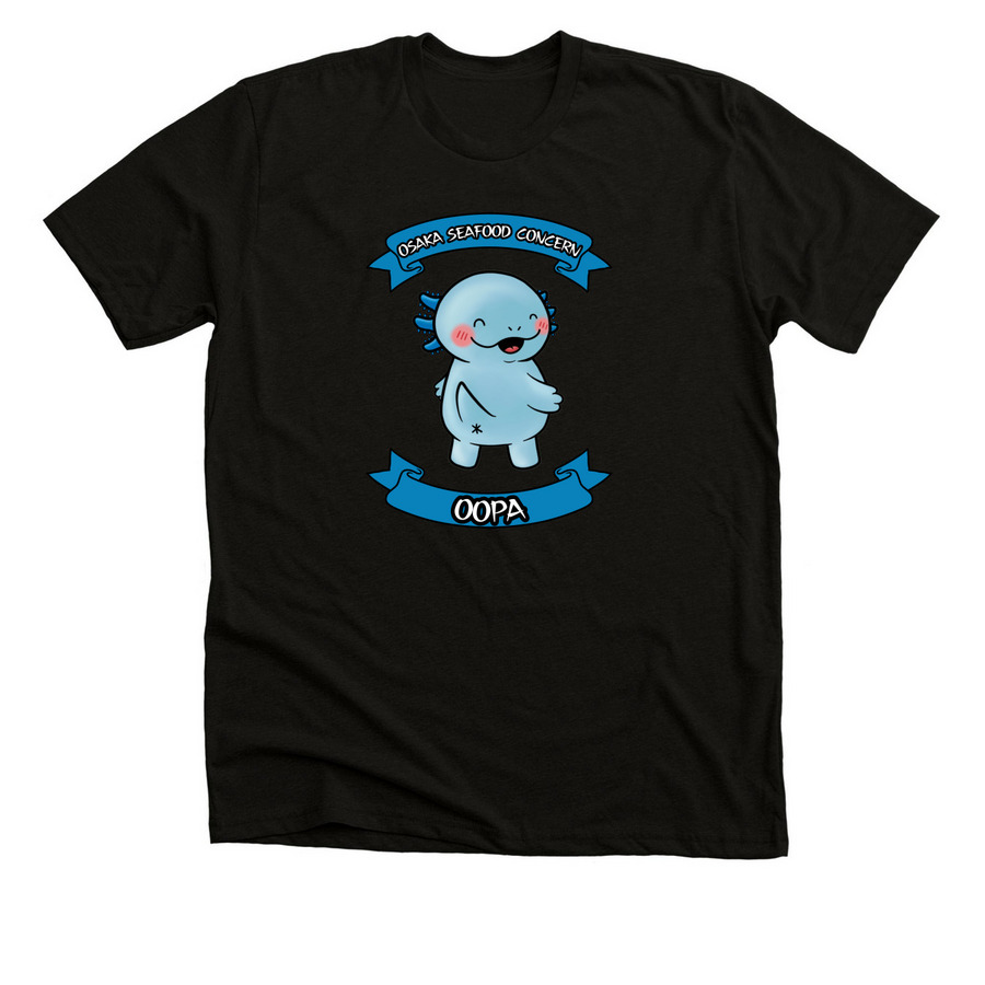 Oopa Banner Merch # 2, a Solid Black Blend Premium Unisex Tee