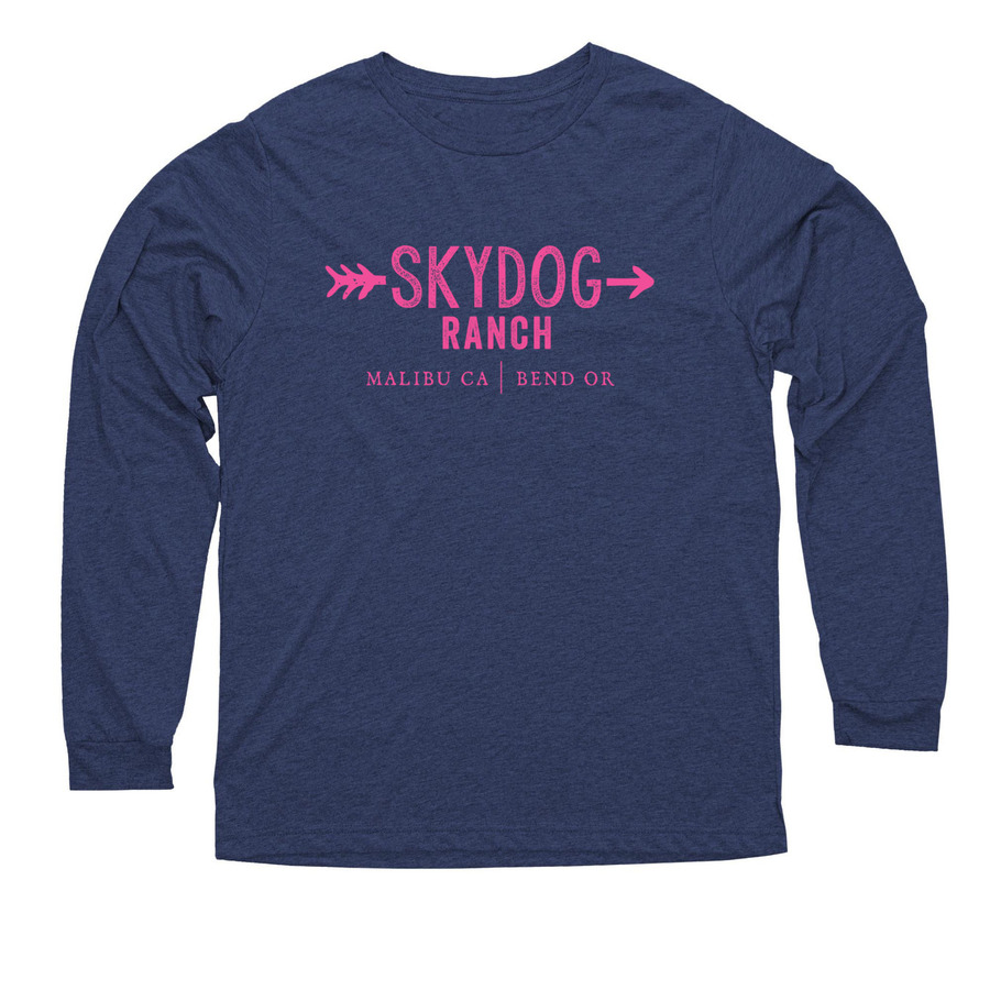 The classic Skydog T forever, a Vintage Navy Triblend Long Sleeve Tee