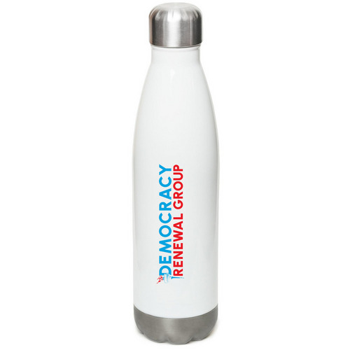 DRG Water Bottle, a White Stainless Steel Water Bottle