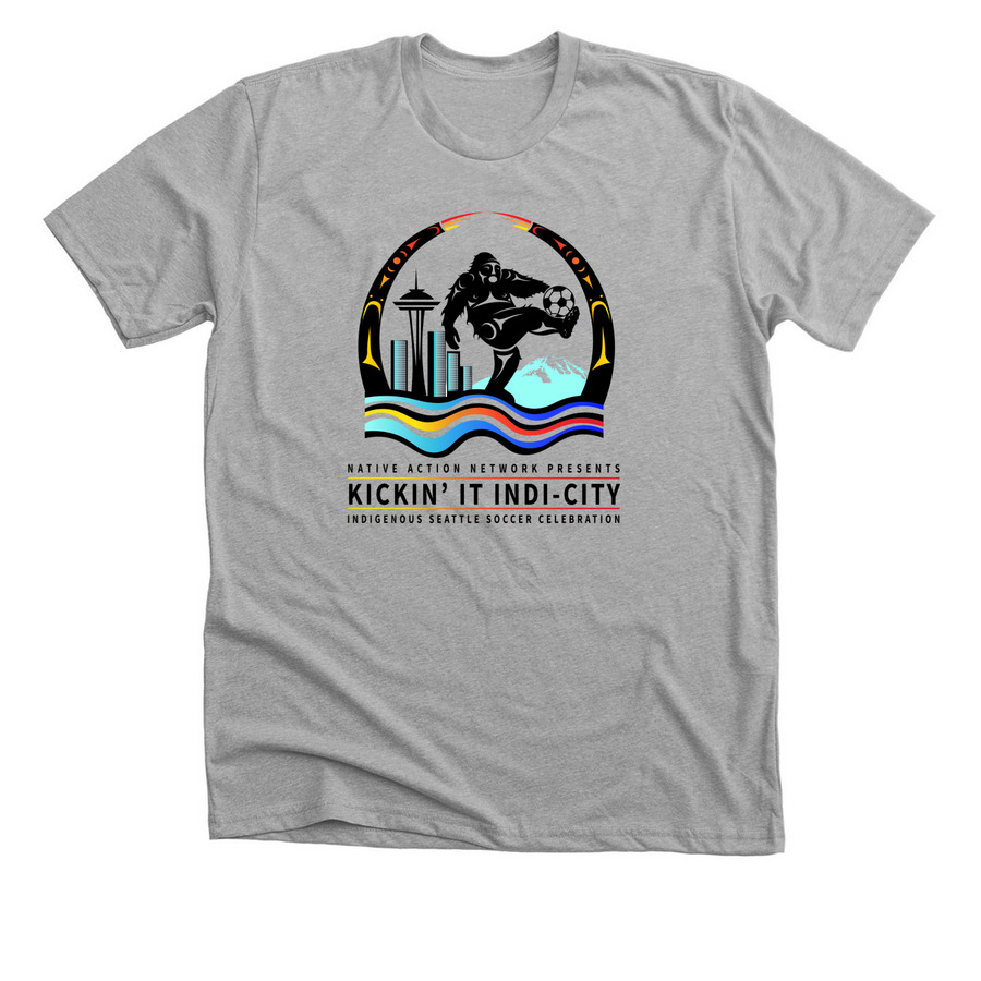 Kickin' It Indi-City, a Athletic Heather Premium Unisex Tee