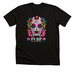 Pitty Pink Skully&nbsp;, a Black Heather Premium Unisex Tee