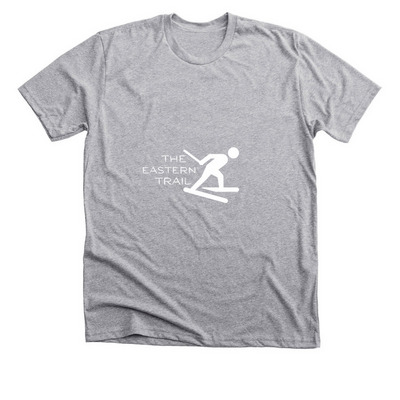Cross Country Skiing Eastern Trail, a Athletic Heather Premium Unisex Tee