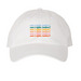 Am I right hats!, a White Printed Pigment Dye Baseball Cap