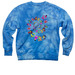 Grateful&nbsp;, a Aqua Blue Tie Dye Crewneck Sweatshirt