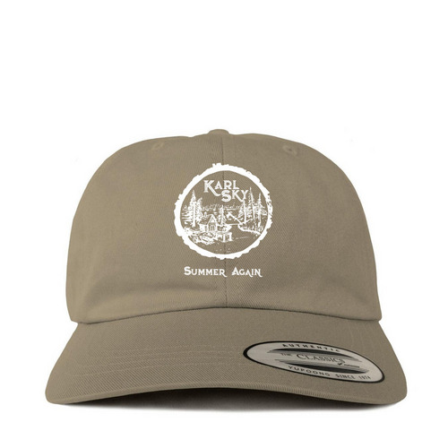 Summer Again Baseball Cap, a Khaki Printed Classic Baseball Cap