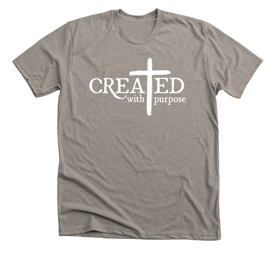 Created With Purpose, a Heather Stone Premium Unisex Tee