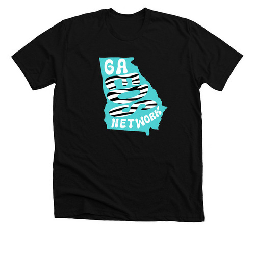 GA EDS & Hypermobility Network (design #3), a Solid Black Blend Premium Unisex Tee