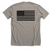 NGA ExOps Original Green Logo, a Heather Stone Premium Unisex Tee (back-view)
