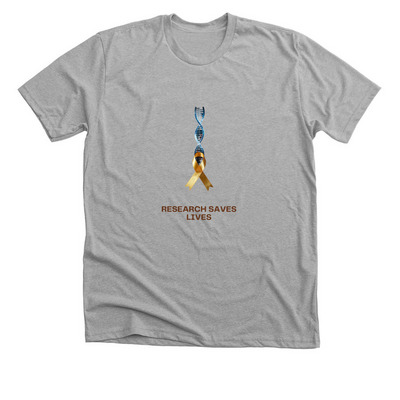 Research Saves Lives Shirt, a Athletic Heather Premium Unisex Tee