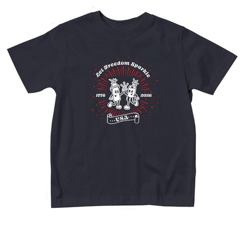 Let Freedom Sparkle! Toddler Shirt, a Navy Toddler Tee