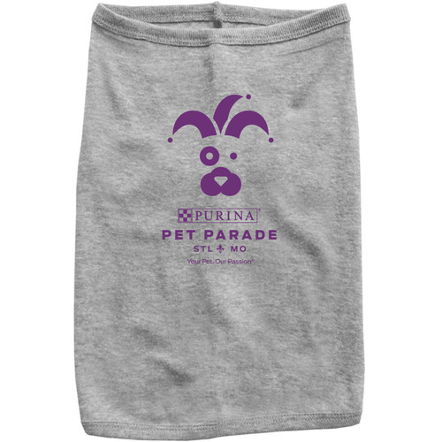 Official Dog/Cat Ts for Purina Pet Parade!, a Heather Grey Doggie Tee