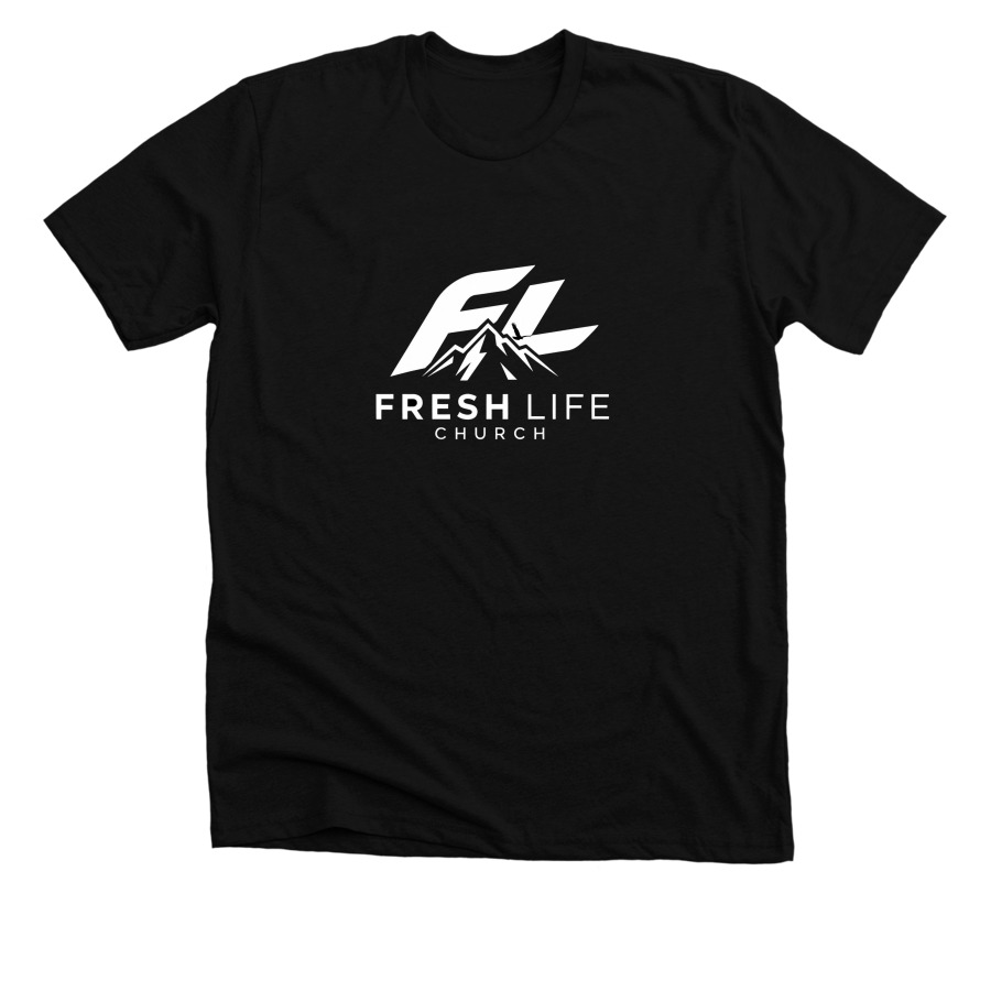 Fresh Life Church&nbsp;, a Solid Black Blend Premium Unisex Tee