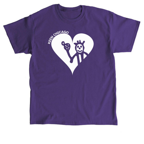 KEEN Chicago Loves You, a Purple Classic Unisex Tee