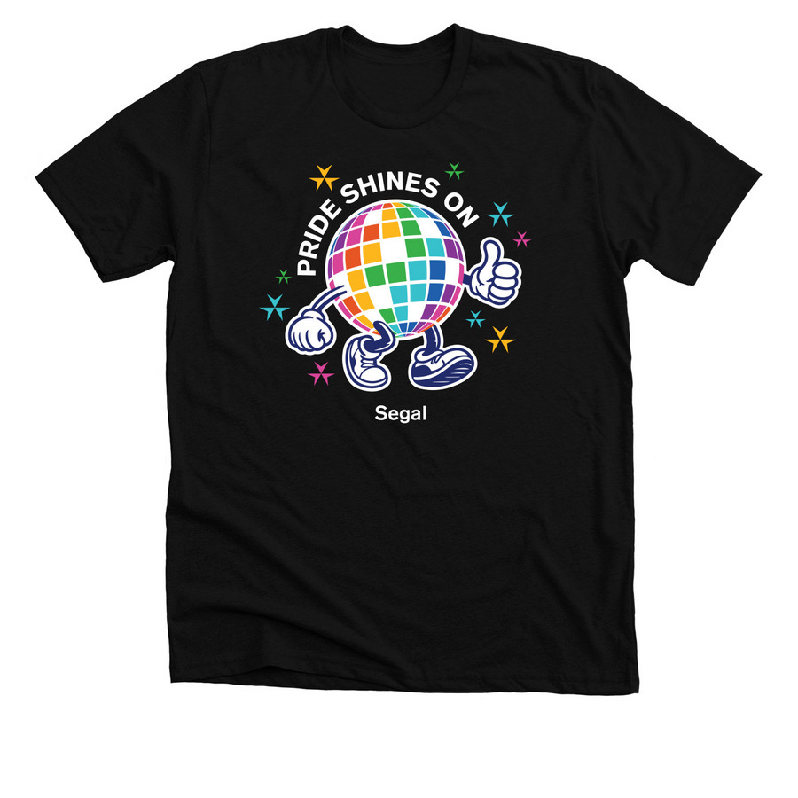 Pride@Segal 2026 Dark Background, a Solid Black Blend Premium Unisex Tee