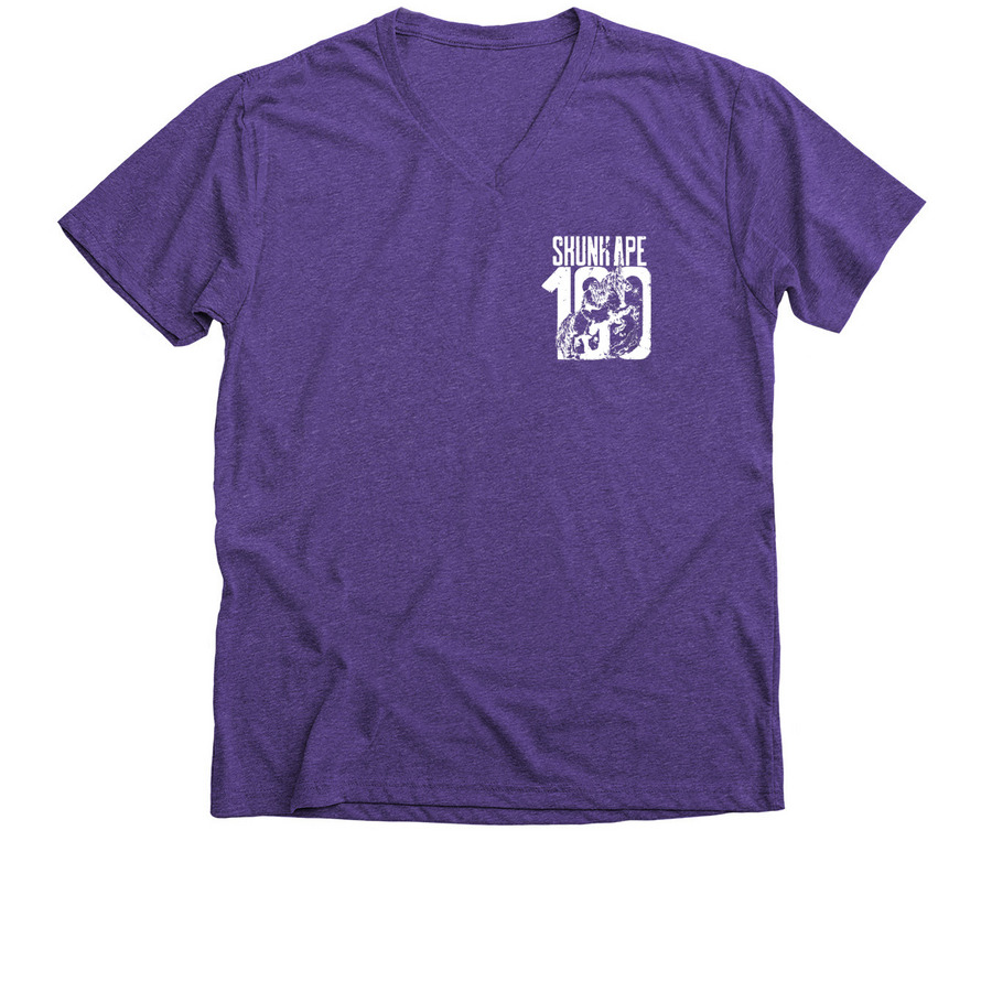 Skunk Ape 100, a Purple Rush Premium V-Neck Tee