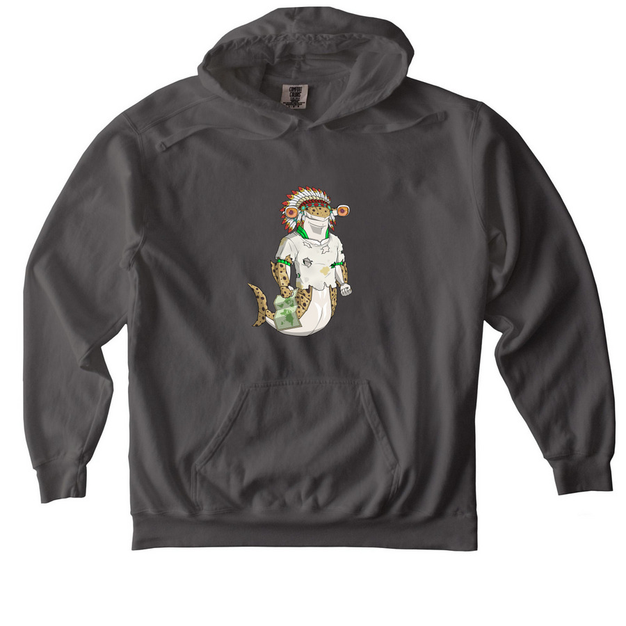 Shack Map Hoodie, a Pepper Comfort Colors Pullover Hoodie