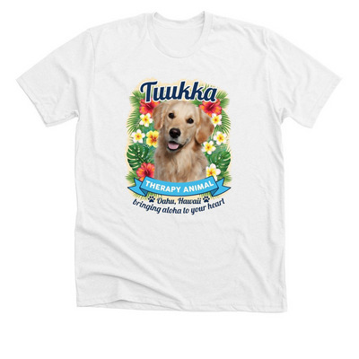 Tuukka for Pet Partners Pet of the Year, a Solid White Blend Premium Unisex Tee