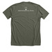 Bantam (Lenard), a Heather Military Green Premium Unisex Tee (back-view)