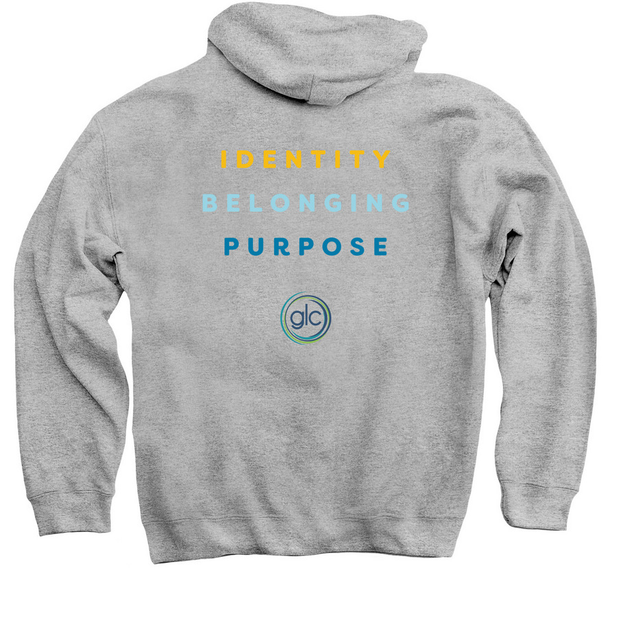 Flourish Sweatshirts, a Sport Grey Pullover Hoodie (back-view)