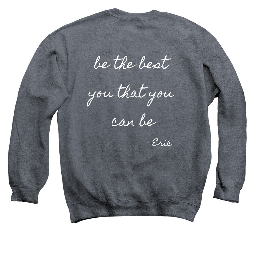 Birdie?s Beats, a Dark Heather Crewneck Sweatshirt (back-view)