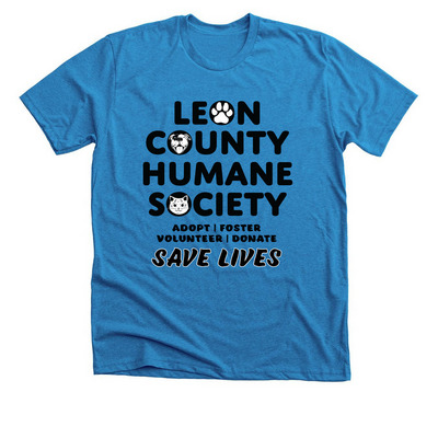 Volunteer LCHS Shirt, a Neon Blue Premium Unisex Tee