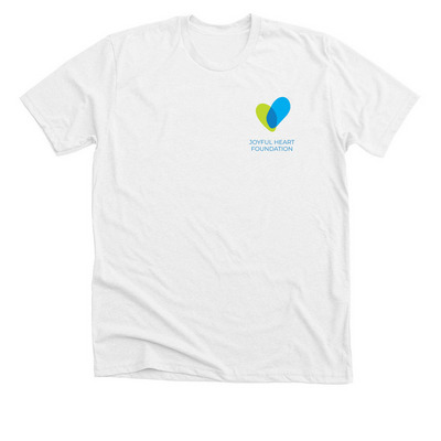 Heart Tee, a Solid White Blend Premium Unisex Tee