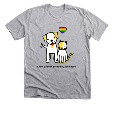 FAMD Pride&nbsp;, a Athletic Heather Premium Unisex Tee