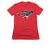 Flying High Nostalgia, a Red Women's Slim Fit Tee