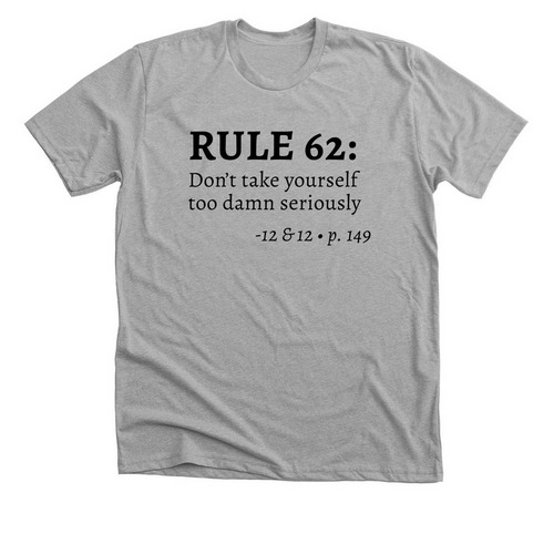Rule 62, T-Shirts, a Athletic Heather Premium Unisex Tee