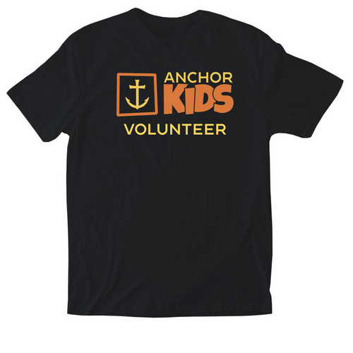 Kids-Min Volunteer Tee, a Black Softstyle Cotton Tee