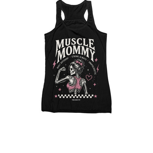 Built&nbsp;Different:&nbsp;Muscle&nbsp;Mommy, a Black Women's Racerback