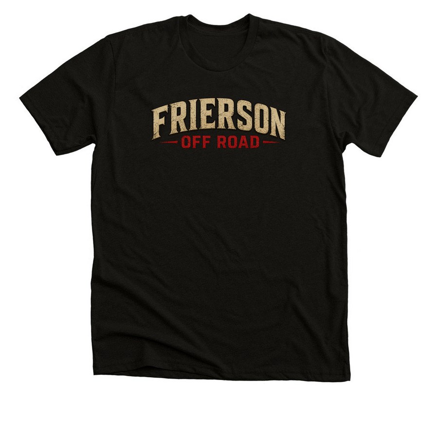 Frierson Off Road First Drop, a Solid Black Blend Premium Unisex Tee