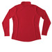 The COE Performance Zip Up, a True Red Women's Performance Quarter Zip Pullover (back-view)