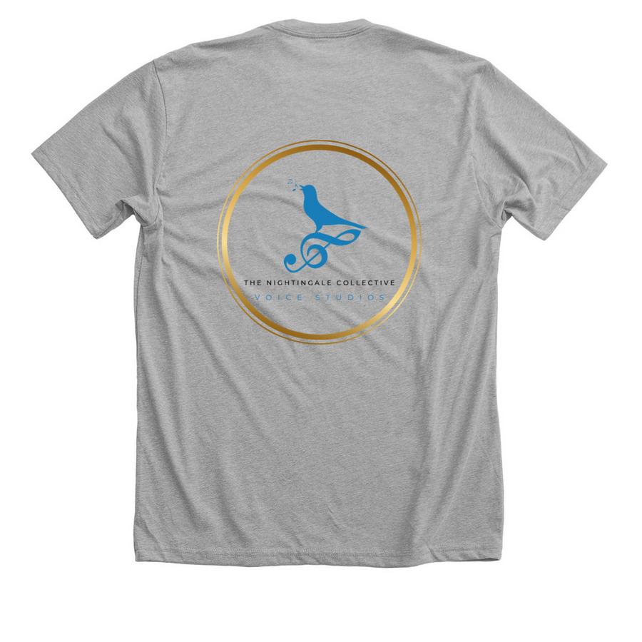 Nightingale Tees & Hoodies, a Athletic Heather Premium Unisex Tee (back-view)
