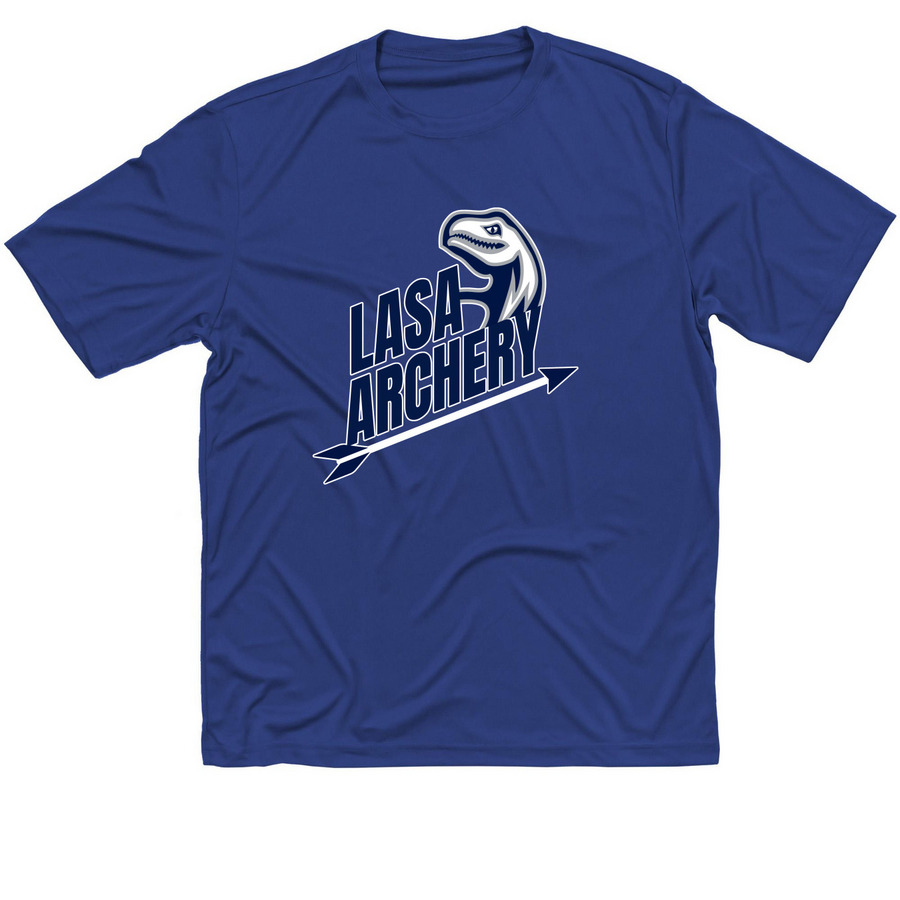LASA archery active wear, a True Royal Classic Performance Tee