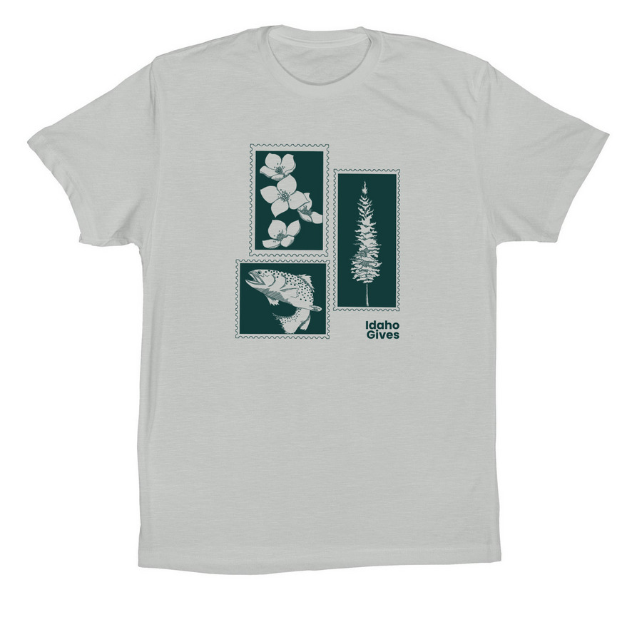Idaho Gives 2024, a Silver Premium Cotton Tee
