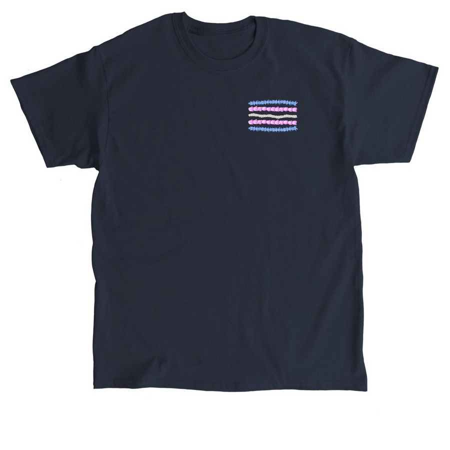 2026 Pride Lei Cotton Shirt, a Navy Classic Unisex Tee