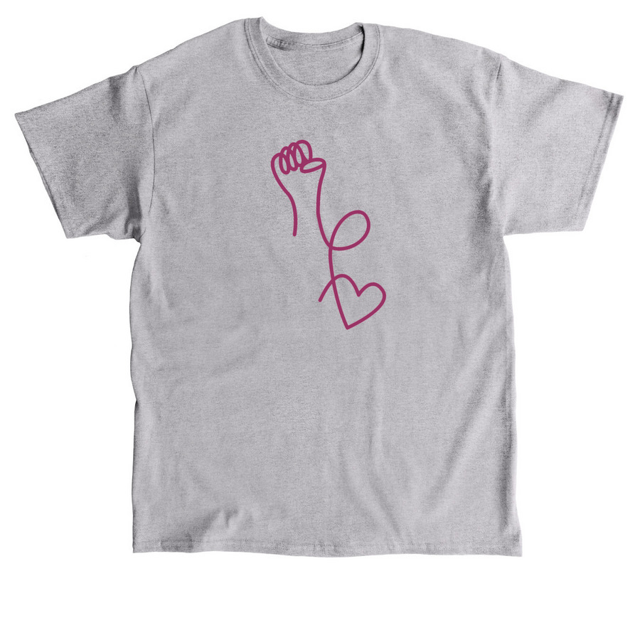 Heart & Fist, a Sport Grey Classic Unisex Tee