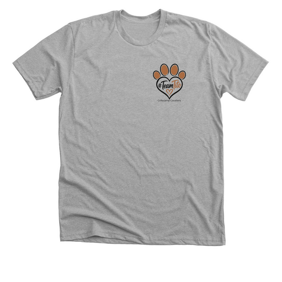 #TeamTito, a Athletic Heather Premium Unisex Tee