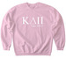 Kappa Delta Pi - Greek Letters, a Light Pink Softstyle Crewneck Sweatshirt