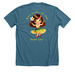 There's No Place Like Home, a Heather Deep Teal Premium Unisex Tee (back-view)