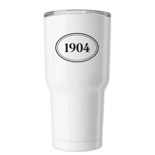 1904 Tumbler, a White Insulated Tumbler