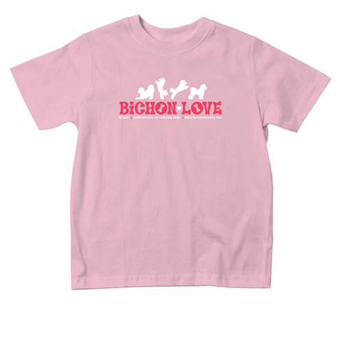 BFCACT Bichon Love, a Pink Toddler Tee