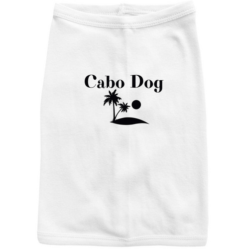 Cabo Dog&nbsp;, a White Doggie Tee