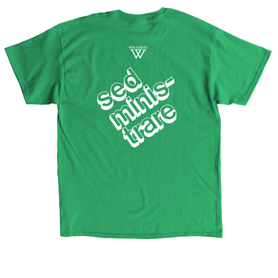 Wellesley College 150th Service Initiative, a Irish Green Classic Unisex Tee (back-view)